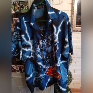 A Mens 2XL SUPERMAN button down shirt